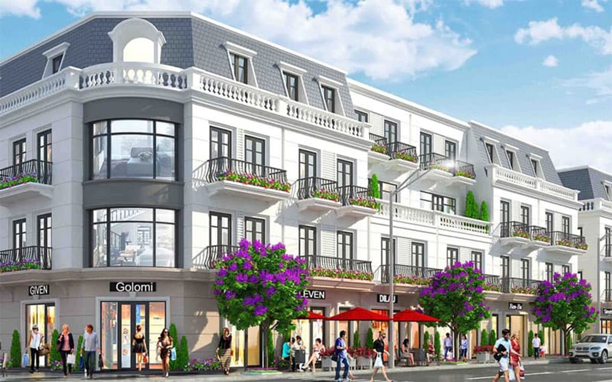 Shophouse thấp tầng Vinhomes Đông Anh 