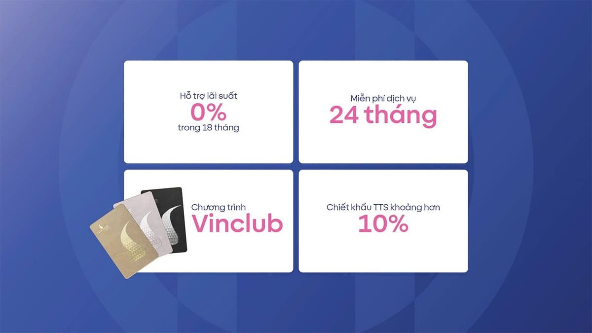 Mỗi giai đoạn đều được Vingroup hỗ trợ rất cao