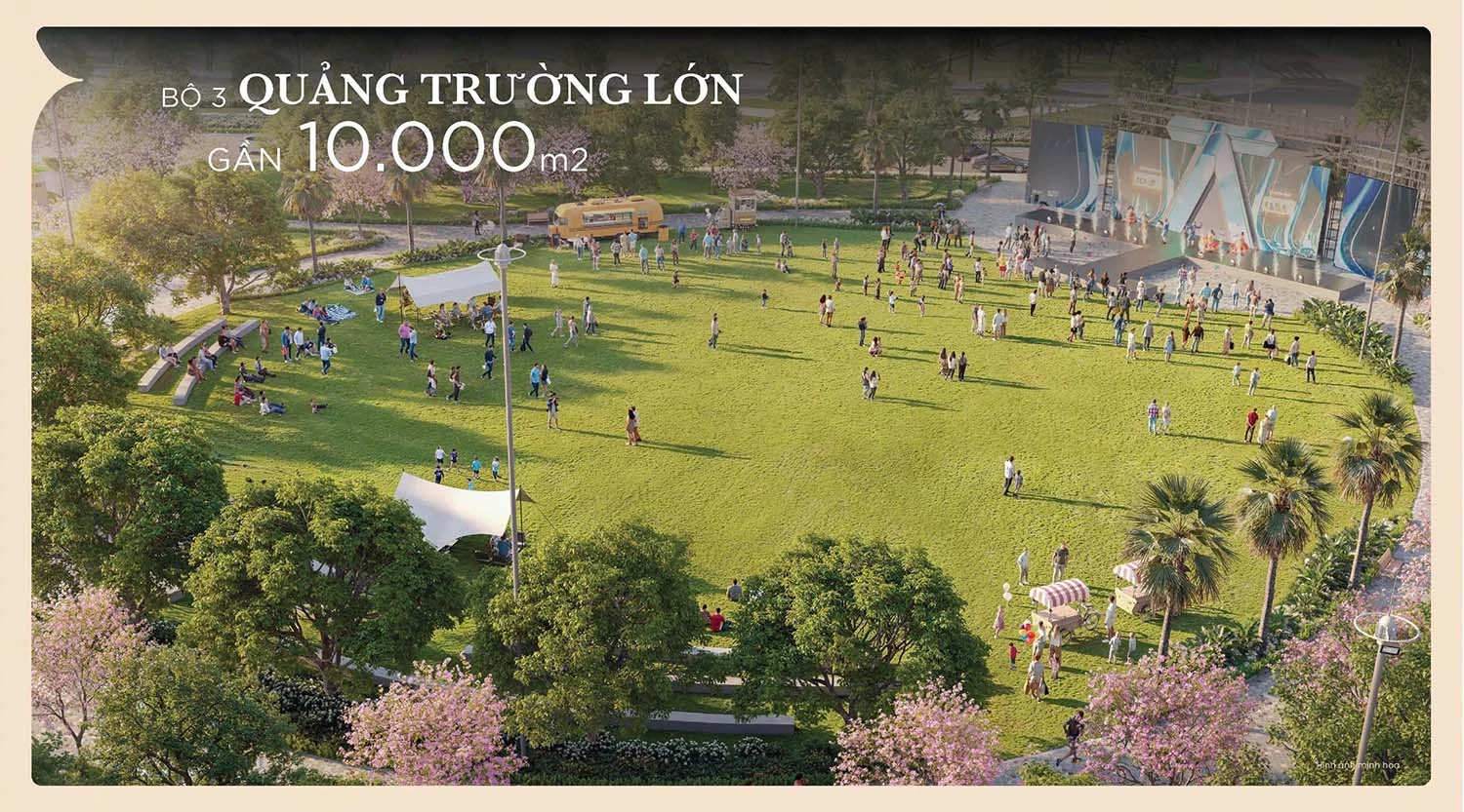 Tiện ích Vinhomes Đan Phượng đẳng cấp là bộ 3 quảng trường rộng 10.000m2